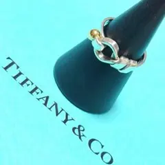 TIFFANYティファニー フック＆アイ リング コンビ 925 750 K18 - メルカリ