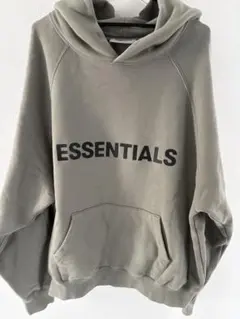 ESSENTIALS ブラックパーカー 反射ロゴ サイズL ESSENTIALS ブラックパーカー 反射ロゴ サイズ L P1 2025年最新