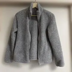 グレー フリース ジャケット S