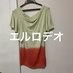 エルロデオ　バックのリボンがカワイイ　 グラデーション 半袖　トップスのサムネイル