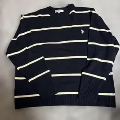 U.S. POLO ASSN. ストライプニット M