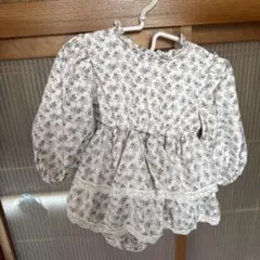 花柄長袖ロンパース 95cm以下