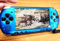 SONY psp-3000 青 本体のみ 難あり