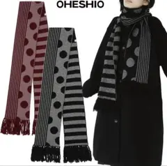 OHESHIO ドット ストライプ マフラー