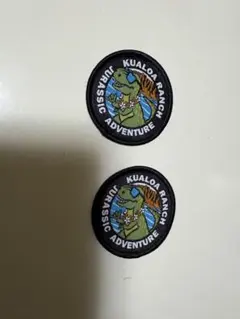 KUALOA RANCH ジュラシックアドベンチャー ワッペン 2枚セット