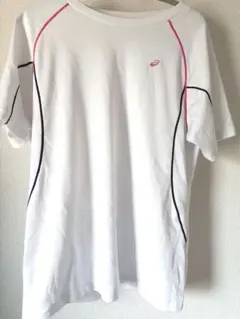asics アシックス 半袖 Tシャツ ホワイト ピンクのサムネイル