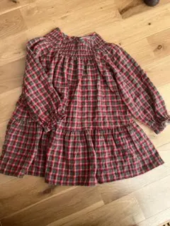 ZARA チェック柄ティアードワンピース