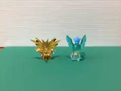 ポケモンミニフィギュア　サンダーとフリーザー 2体セット（カプセルトイシリーズ）