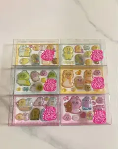 正規品 んぽちゃむおぱんちゅうさぎ ミニちゅるシール 6個セットのサムネイル