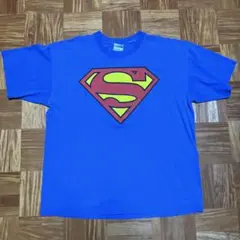 スーパーマン Tシャツ ヴィンテージ 90s 00s ブルー