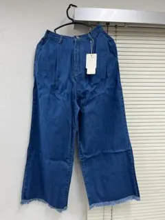 レディース デニム ガウチョパンツ Mサイズ