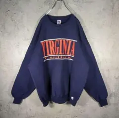 【激レア】USA製 90s XXL ラッセルアスレチック 刺繍カレッジスウェット