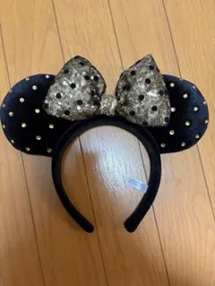 ディズニー ミニー カチューシャ ブラック ゴールドのサムネイル