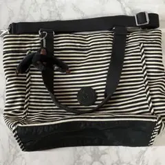 Kipling キプリング 2WAY ボーダー ショルダーバッグのサムネイル