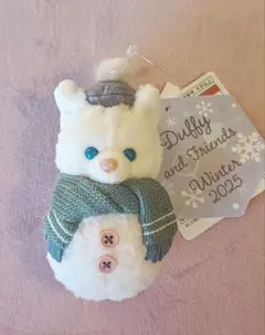 ジェラトーニ ぬいぐるみチャーム　ダッフィー スノーウィーデイ 雪だるま