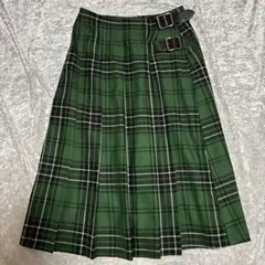 美品オニールオブダブリン　グリーンチェックスカート