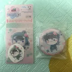 フリューくじ 忍たま乱太郎 缶バッジ ステッカー&クリアカードセット