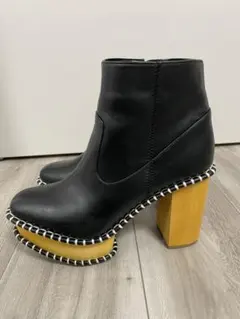 moussy ショートブーツ ウッドヒール