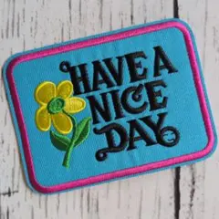 have ａnice day！ アイロンワッペン