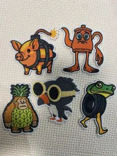 キャラクター刺繍ワッペンセット