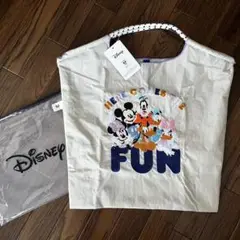 韓国 エコバッグ ディズニー ミッキー Disney Mickey 刺繍バッグ