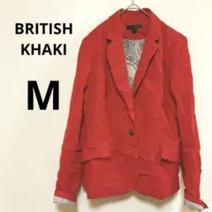 BRITISH KHAKI【M】 赤 テーラードジャケット