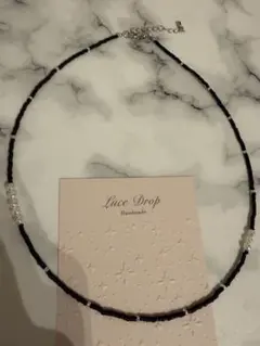 Luce Drop ハンドメイド ビーズネックレス