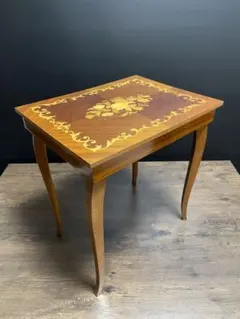 値下イタリア製 オルゴール付象嵌細工サイドテーブル 帰れソレントへ クラシカル 値下イタリア製 オルゴール付象嵌細工サイドテーブル 帰れ