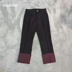 Huckmii ハックミー デザインパンツ ダークブラウン