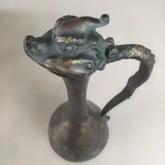 龍の立体装飾付き 染付 花瓶 陶器 - メルカリ