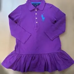 Ralph Lauren 紫色 長袖ワンピース 3T