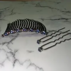 夜会巻きコーム ヘアアクセサリー 髪飾り まとめ髪 かんざし