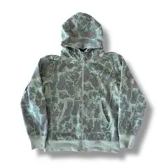 champion 迷彩柄 ジップアップ パーカー カモフラ　y2k