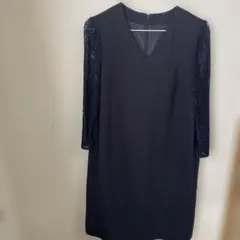 フォーマルワンピース 七分袖　グリーンレーベルリラクシング