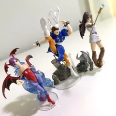 【希少】NAMCO×CAPCOM フィギュア 3体セット 春麗 カイ リリス