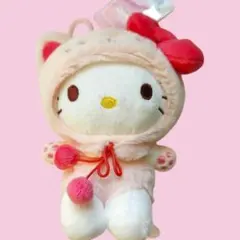 韓国　サンリオ　公式商品　ハローキティ　ぬいぐるみキーホルダー