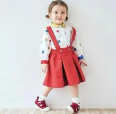 【新品】アプレレクール　tiny bear サスペンダー付きスカート　90㎝