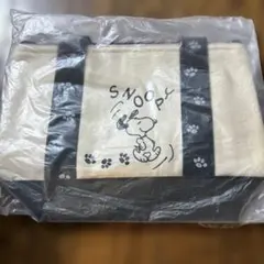 SNOOPY クーラーバッグ トートバッグ 白黒