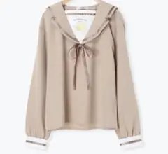 サンリオ ポムポムプリン　ブラウス　セーラー　長袖　シャツ　トップス