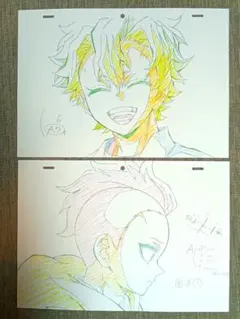 【不死川実弥/不死川玄弥】アニメ　鬼滅の刃　複製原画　幼少期　刀鍛冶の里編　特典