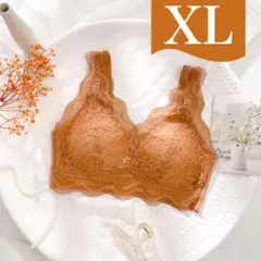 ブラジャー XL C80 ノンワイヤーブラ セクシー 総レース ナイトブラ 下着