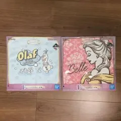 ディズニープリンセス　一番くじ　ハンドタオルセット