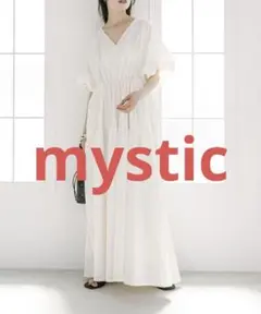 mystic／ミスティック　ドロストギャザーワンピース
