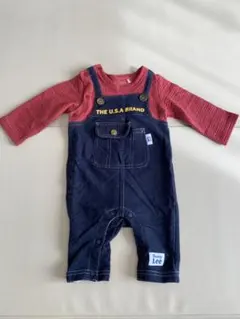 Buddy Lee オーバーオールロンパース 50-60cm