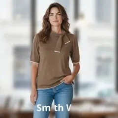 Paul Smith WOMEN ニット カットソー 半袖 ベージュ　 Mのサムネイル
