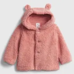 BABY GAP ギャップ　ボアくまさんジャケット　アウター　ピンク　もこもこ