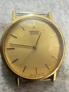 SEIKO 2C21-0120 ラウンド ゴールド ヴィンテージ クォーツ