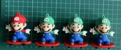 スーパーマリオ ルイージ キーホルダー デコレーションパーツ4個セットのサムネイル