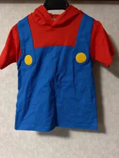 USJ マリオ 130 半袖 Tシャツ 仮装 コスプレ ハロウィン フード付き