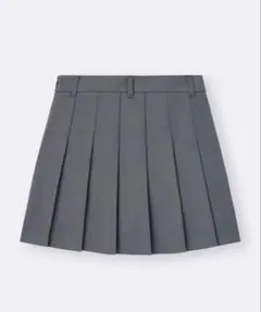 GU プリーツスカート グレー Lサイズ